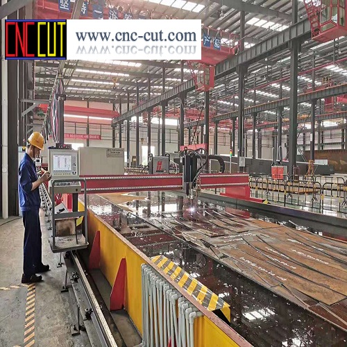Gantry cnc plasma cutting machine with water tank